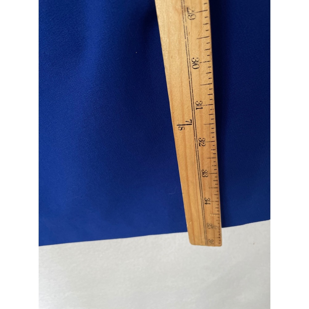 Calvin Klein Sheath Dress Women 2P Royal Blue Pleated Sleeveless Round Neck - Picture 9 of 11